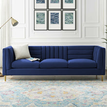 Load image into Gallery viewer, Adorn Homez Mauchuca Premium 3 Seater Sofa In Velvet Fabric