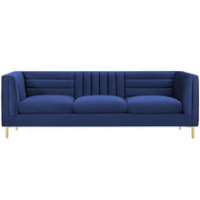 Load image into Gallery viewer, Adorn Homez Mauchuca Premium 3 Seater Sofa In Velvet Fabric
