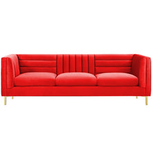 Load image into Gallery viewer, Adorn Homez Mauchuca Premium 3 Seater Sofa In Velvet Fabric