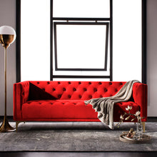 Load image into Gallery viewer, Adorn Homez Launa Premium 3 Seater Sofa in Suede Velvet Fabric