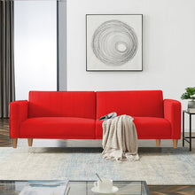 Load image into Gallery viewer, Adorn Homez Billing 3 Seater Sofa Cum Bed In Fabric