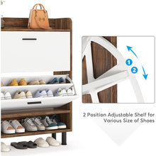 Load image into Gallery viewer, Adorn Homez Paulo Shoe Rack with Rattan/cane mesh .
