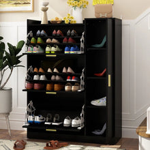 Load image into Gallery viewer, Adorn Homez Avion Shoe rack with Rattan/cane mesh .
