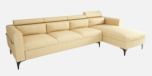 Adorn Homez - Gemini Fabric LHS 5 Seater Sectional Sofa with Adjustable Headrest