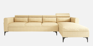 Adorn Homez - Gemini Fabric LHS 5 Seater Sectional Sofa with Adjustable Headrest