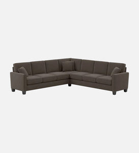 Adorn Homez Riley L shape Corner Sofa 7 Seater in Velvet Fabric