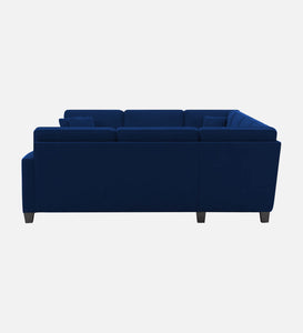 Adorn Homez Riley C shape Corner Sofa 8  Seater in Velvet Fabric