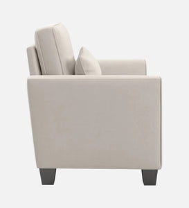 Adorn Homez Riley 1 Seater Sofa in Velvet Fabric