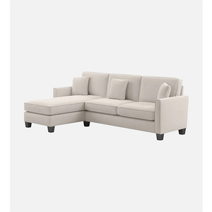 Adorn Homez Riley L Shape 5 Seater Sofa in Velvet Fabric