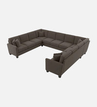 Load image into Gallery viewer, Adorn Homez Riley C shape Corner Sofa 11  Seater in Velvet Fabric
