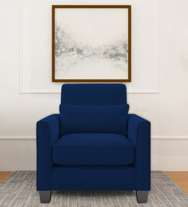 Adorn Homez Riley 1 Seater Sofa in Velvet Fabric