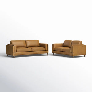 Adorn Homez Barrel Sofa 3+2 in Premium Leatherette