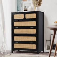 Load image into Gallery viewer, Adorn Home Cambrey Chest of Drawer with Rattan/Cane Mesh
