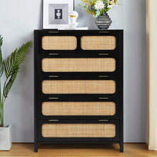 Load image into Gallery viewer, Adorn Home Cambrey  Chest of  Drawer with Rattan Cane Work
