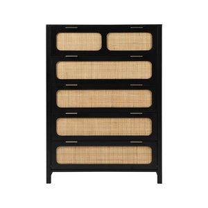 Adorn Home Cambrey Chest of Drawer with Rattan/Cane Mesh