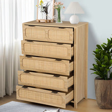 Load image into Gallery viewer, Adorn Home Cambrey Chest of Drawer with Rattan/Cane Mesh
