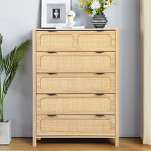 Load image into Gallery viewer, Adorn Home Cambrey Chest of Drawer with Rattan/Cane Mesh
