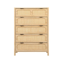 Load image into Gallery viewer, Adorn Home Cambrey  Chest of  Drawer with Rattan Cane Work
