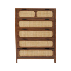 Adorn Home Cambrey Chest of Drawer with Rattan/Cane Mesh