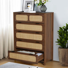 Load image into Gallery viewer, Adorn Home Cambrey Chest of Drawer with Rattan/Cane Mesh
