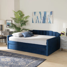 Load image into Gallery viewer, Adorn Homez Vintage Trundle Daybed Without Storage in Velvet
