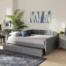 Load image into Gallery viewer, Adorn Homez Vintage Trundle Daybed Without Storage in Velvet
