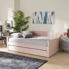 Load image into Gallery viewer, Adorn Homez Vintage Trundle Daybed Without Storage in Velvet
