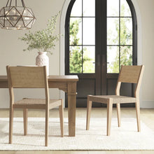 Load image into Gallery viewer, Adorn Homez Lily Teakwood Dining Chair with Rope Seats Handwoven
