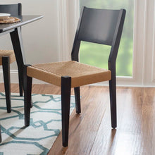Load image into Gallery viewer, Adorn Homez Lily Teakwood Dining Chair with Rope Seats Handwoven
