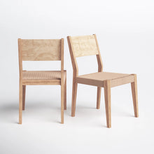 Load image into Gallery viewer, Adorn Homez Lily Teakwood Dining Chair with Rope Seats Handwoven
