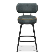 Load image into Gallery viewer, Adorn Homez Elza Metal Bar Stool In Leatherette
