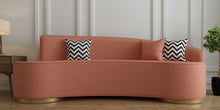 Load image into Gallery viewer, Adorn Homez Eva 3 seater Curve Sofa in Premium Boucle Fabric
