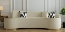 Load image into Gallery viewer, Adorn Homez Eva 3 seater Curve Sofa in Premium Boucle Fabric
