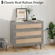 Load image into Gallery viewer, Adorn Home Carrock Chest of Drawer with Rattan/Cane mesh
