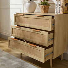 Load image into Gallery viewer, Adorn Home Carrock Chest of Drawer with Rattan/Cane mesh
