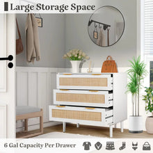 Load image into Gallery viewer, Adorn Home Carrock Chest of Drawer with Rattan/Cane mesh
