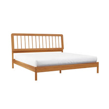 Load image into Gallery viewer, Adorn Homez Torrie Queen Size Wooden Bed in Solid Wood Without Storage
