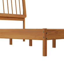 Load image into Gallery viewer, Adorn Homez Torrie Queen Size Wooden Bed in Solid Wood Without Storage
