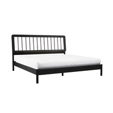 Load image into Gallery viewer, Adorn Homez Torrie Queen Size Wooden Bed in Solid Wood Without Storage
