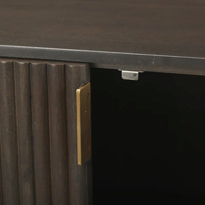 Adorn Homez Huxley 4 Doors Console Cabinet in Solid Wood