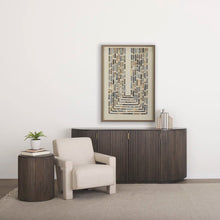 Load image into Gallery viewer, Adorn Homez Huxley 4 Doors Console Cabinet in Solid Wood
