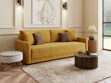 Load image into Gallery viewer, Adorn Homez Claven 3 Seater Sofa Bed with Storage in Premium Velvet Fabric
