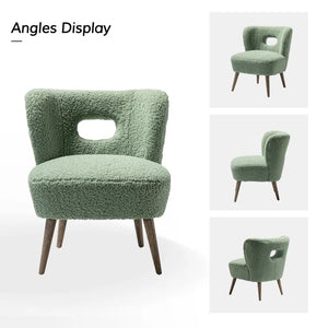 Adorn Homez Florence Accent chair in Pure Boucle Fabric