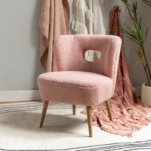 Load image into Gallery viewer, Adorn Homez Florence Accent chair in Pure Boucle Fabric
