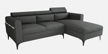 Load image into Gallery viewer, Adorn Homez - Gemini Fabric 4 Seater  Sectional Sofa L shape with Adjustable Headrest.
