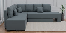 Load image into Gallery viewer, Adorn Homez Imperial L Shape Sofa Cum Bed LHS - Velvet  - With Cushions
