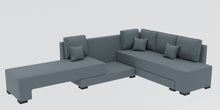 Load image into Gallery viewer, Adorn Homez Imperial L Shape Sofa Cum Bed RHS - Velvet  - With Cushions
