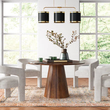 Load image into Gallery viewer, Adorn Home Corny 4 Seater Round Solid Teakwood Dinning Set
