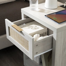 Load image into Gallery viewer, Adorn Homez Lazio Bed Side Table with Rattan/Cane

