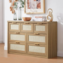 Load image into Gallery viewer, Adorn Home Ana Chest of  Drawer with Rattan Cane Work
